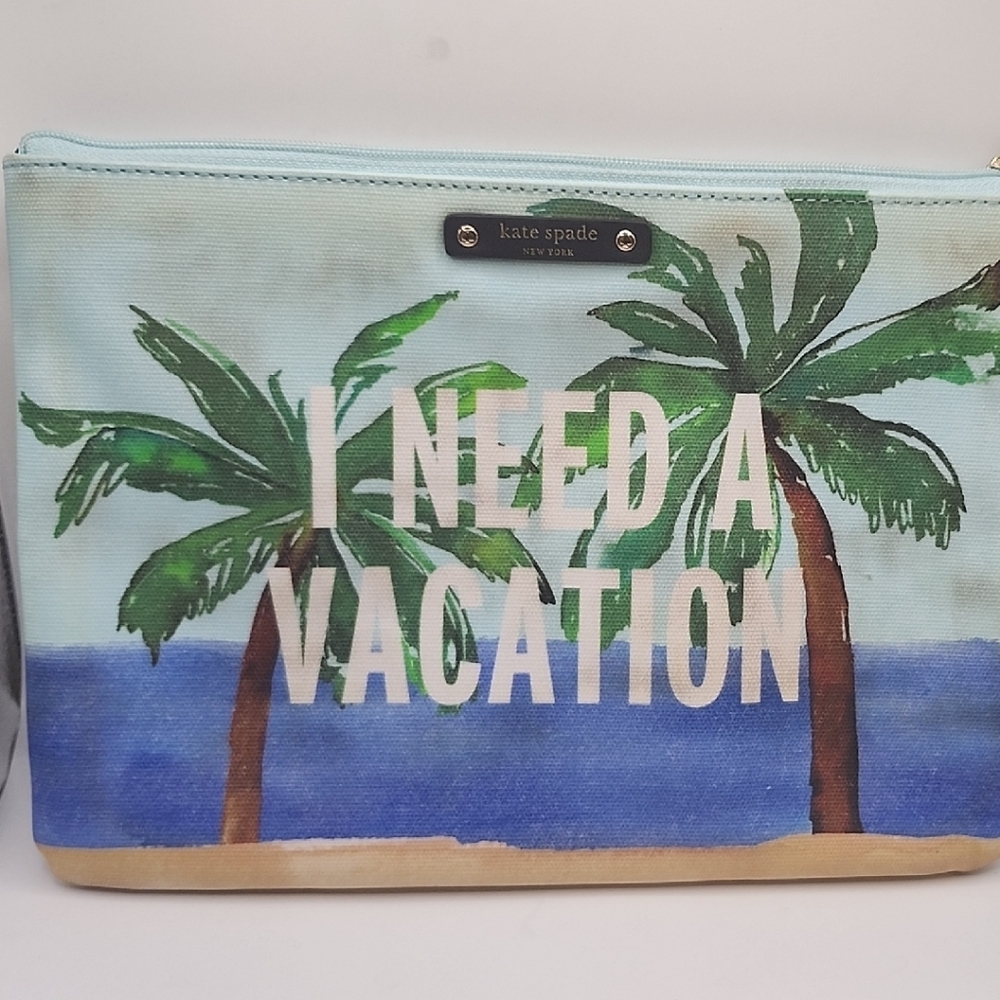 kate spade Blue and Green Clutch